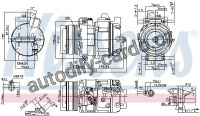 Kompresor klimatizace NISSENS 890292