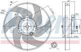 Ventilátor chladiče NISSENS 85666