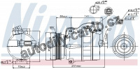 Kompresor klimatizace NISSENS 89054