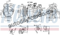 Kompresor klimatizace NISSENS 890302