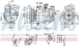 Kompresor klimatizace NISSENS 890302