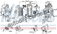 Kompresor klimatizace NISSENS 890303