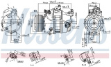 Kompresor klimatizace NISSENS 890303