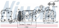 Kompresor klimatizace NISSENS 89056