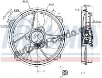 Ventilátor chladiče NISSENS 85669