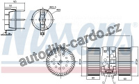 Vnitřní ventilátor NISSENS 87356