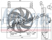 Ventilátor chladiče NISSENS 85172