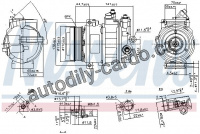 Kompresor klimatizace NISSENS 890304