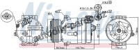 Kompresor klimatizace NISSENS 89057