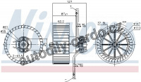 Vnitřní ventilátor NISSENS 87402