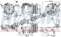 Kompresor klimatizace NISSENS 890327