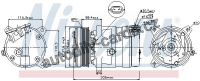 Kompresor klimatizace NISSENS 89058