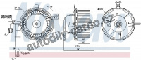 Vnitřní ventilátor NISSENS 87404