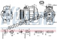 Kompresor klimatizace NISSENS 890329