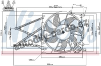 Ventilátor chladiče NISSENS 85176