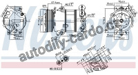 Kompresor klimatizace NISSENS 890339