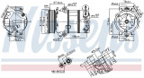 Kompresor klimatizace NISSENS 890339