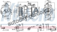 Kompresor klimatizace NISSENS 890359