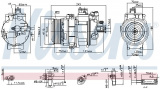 Kompresor klimatizace NISSENS 890359