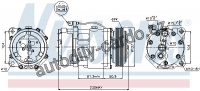 Kompresor klimatizace NISSENS 89061