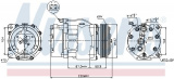 Kompresor klimatizace NISSENS 89061