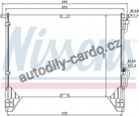 Chladič klimatizace NISSENS 94643