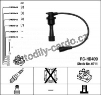 Sada kabelů pro zapalování NGK RC-HD409 - HYUNDAI