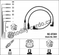 Sada kabelů pro zapalování NGK RC-ST201 - VW