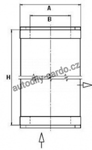 Filtr vzduchový kompresor MANN MF 4900054151