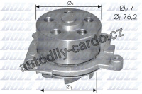 Vodní pumpa DOLZ S210 - ALFA ROMEO, FIAT, LANCIA