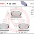 Sada brzdových destiček BREMBO P30056