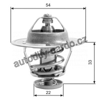 Termostat GATES (GT TH22682G1) - ISUZU, OPEL