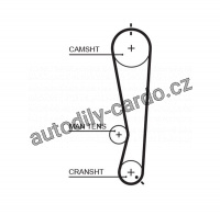 Rozvodový řemen GATES (GT 5591XS) - DAIHATSU
