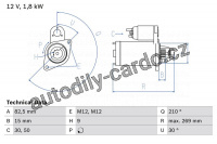 Startér BOSCH (BO 0986016240)