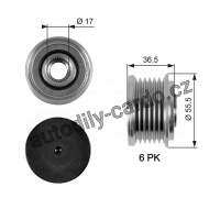 Alternátorová volnoběžka (předstihová spojka) GATES (GT OAP7049) - MERCEDES-BENZ