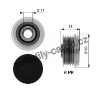 Alternátorová volnoběžka (předstihová spojka) GATES (GT OAP7039) - FIAT, OPEL
