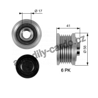 Alternátorová volnoběžka (předstihová spojka) GATES (GT OAP7052) - ALFA ROMEO, FIAT, SAAB