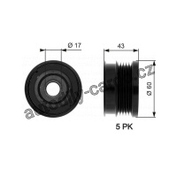 Alternátorová volnoběžka (předstihová spojka) GATES (GT OAP7062) - OPEL, SAAB