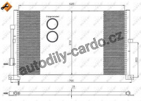 Kondenzátor, klimatizace NRF 35365