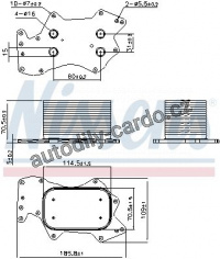 Chladič motorového oleje NISSENS 90910