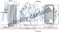 Chladič motorového oleje NISSENS 90809