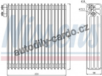 Výparník NISSENS 92283