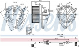 Vnitřní ventilátor NISSENS 87039