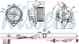 Vnitřní ventilátor NISSENS 87050