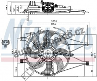 Ventilátor chladiče NISSENS 85434