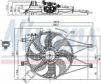 Ventilátor chladiče NISSENS 85434