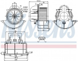 Vnitřní ventilátor NISSENS 87139