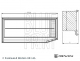 Vzduchový filtr BLUE PRINT ADBP220052