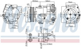 Kompresor klimatizace NISSENS 890058