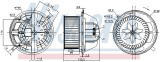 Vnitřní ventilátor NISSENS 87118